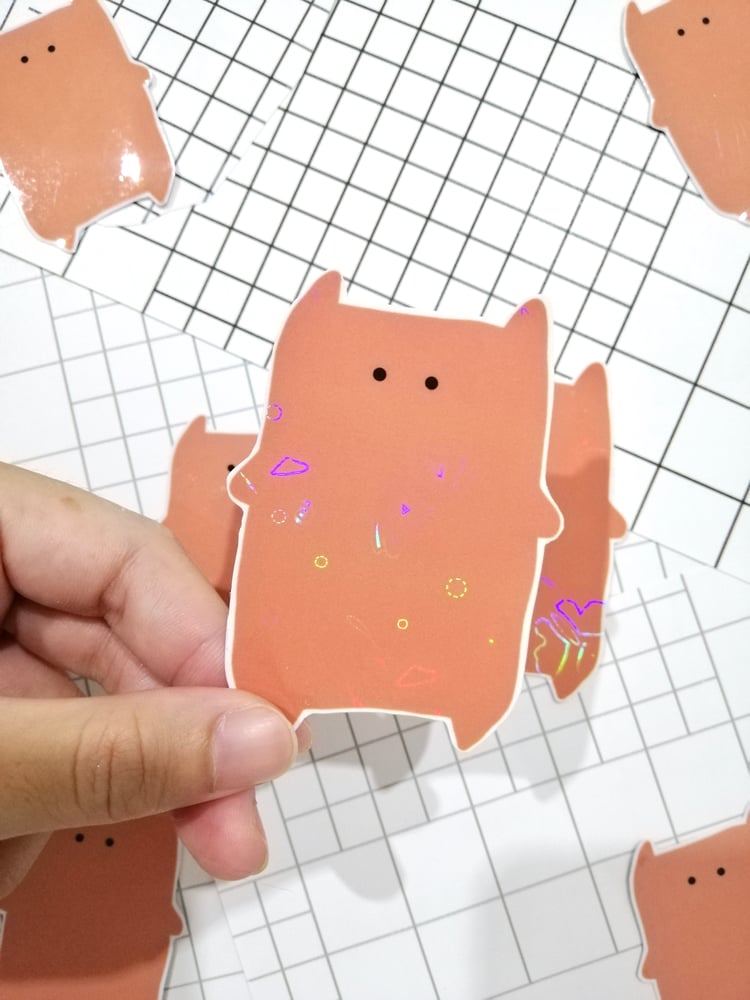 Vinyl Stickers with holographic coating