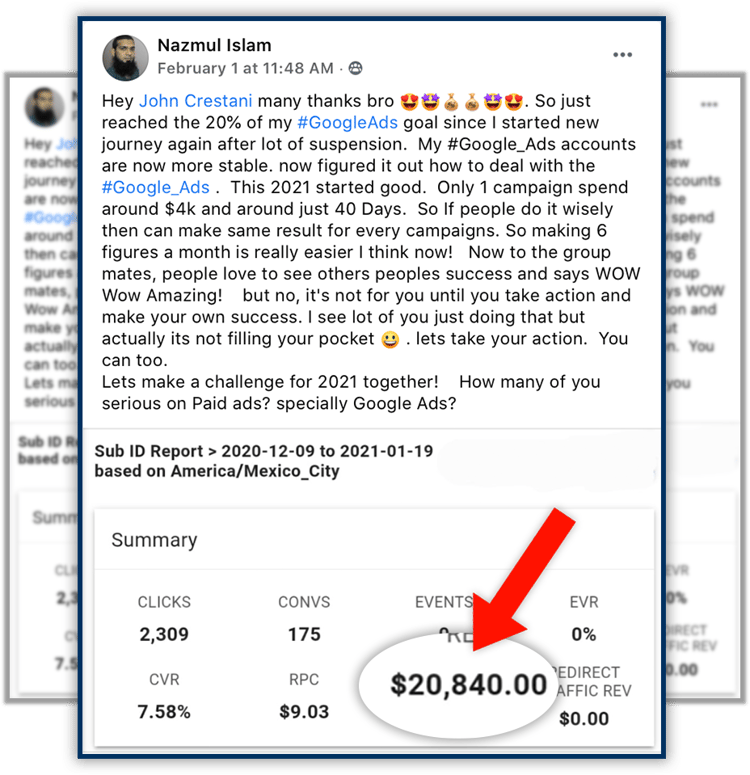 Another Student of Super Affiliate System PRO makes over 20k