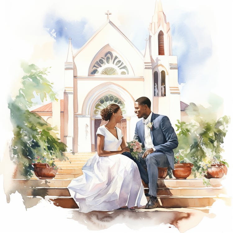 Black Couple Just Married