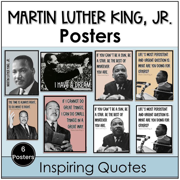 Martin Luther King, Jr. Inspiring Quotes Posters