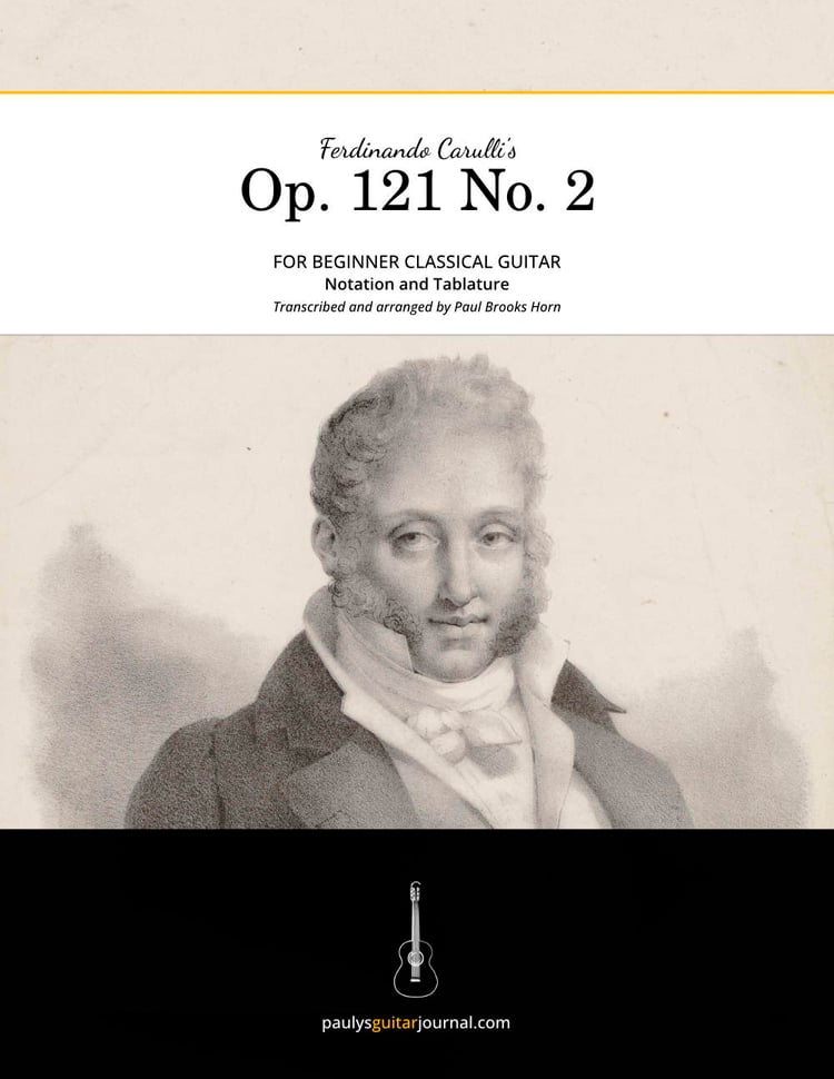 Carulli Op. 121 No. 2 sheet music cover