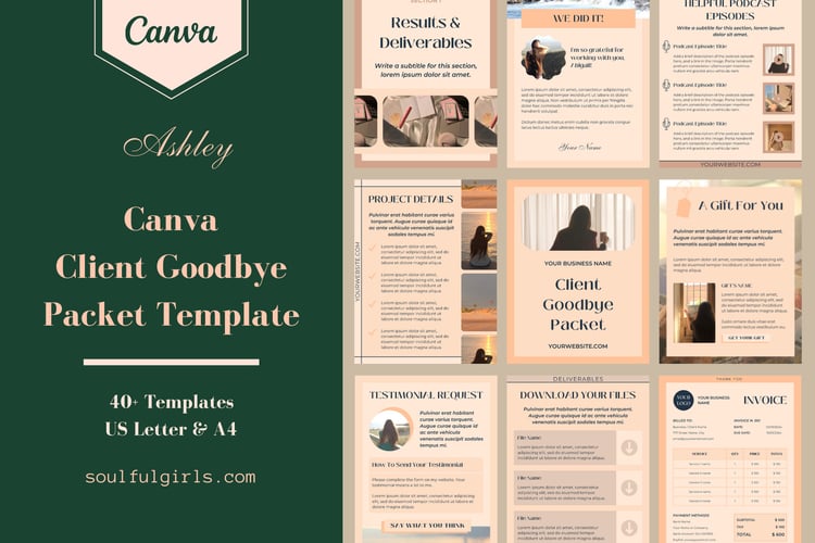 Canva Client Goodbye Packet Template