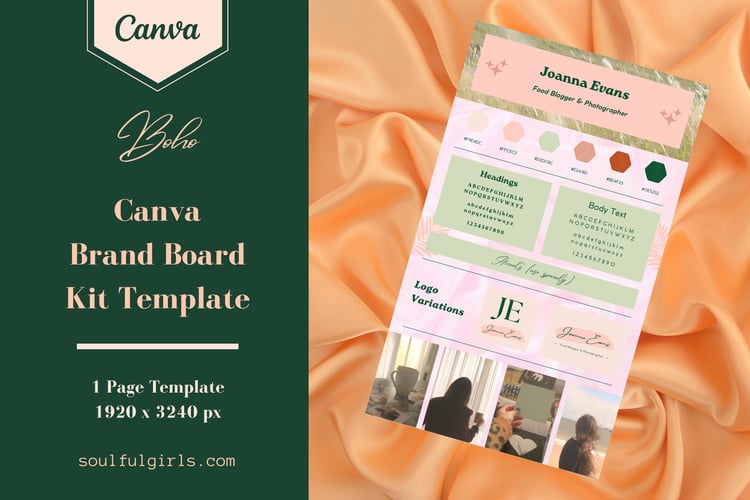 Canva Brand Board Kit Template
