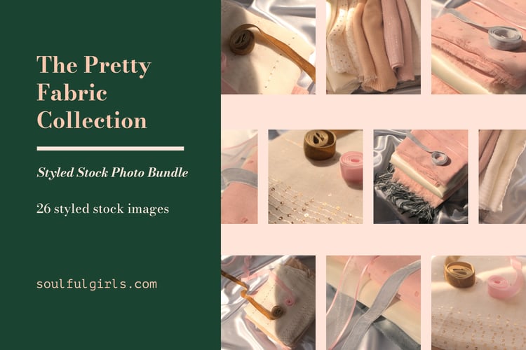 The Pretty Fabric Collection Stock Photos