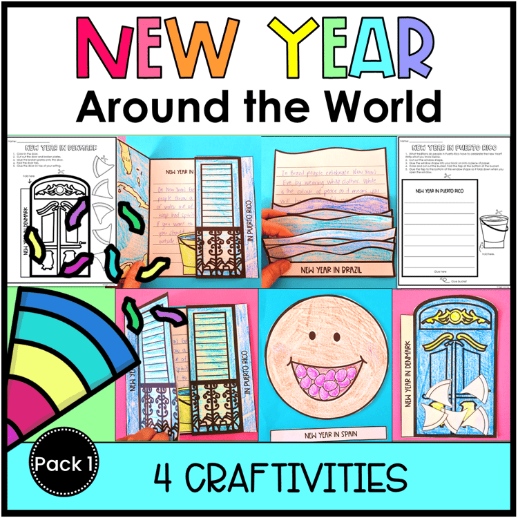 4 crafts about New Year around the world.
