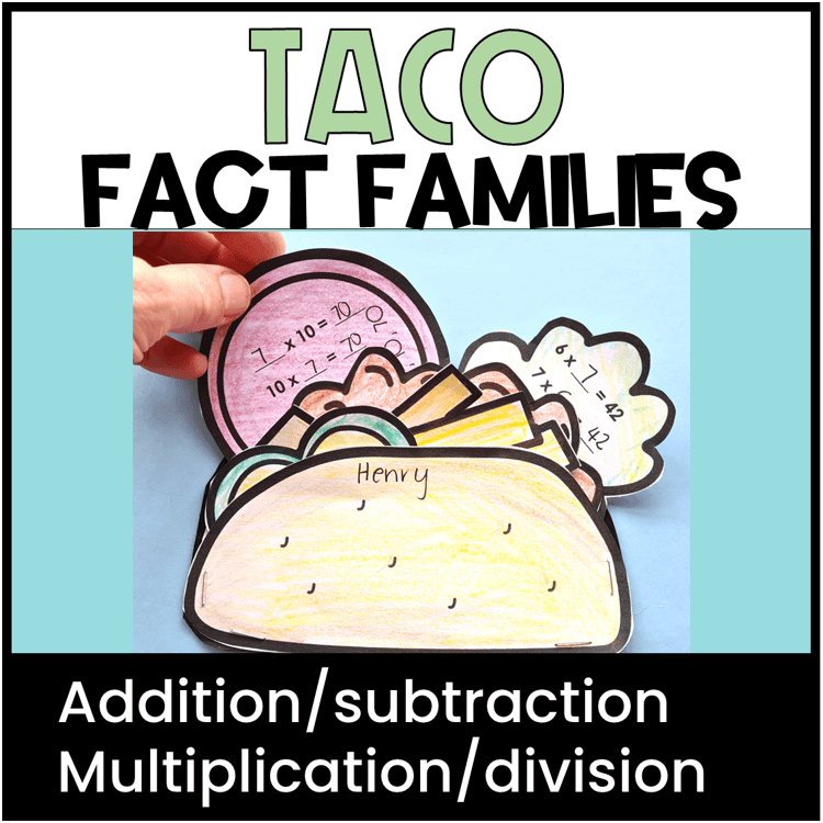 Filling a taco with fact families.