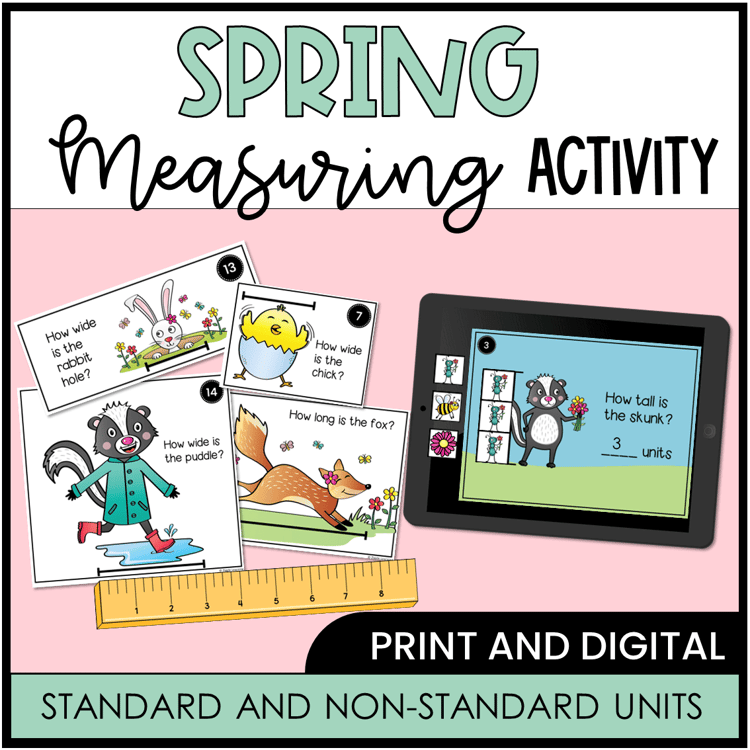 Spring measuring cards and digital slide.