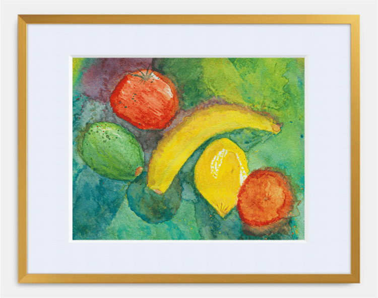 Watercolor Fruit Painting