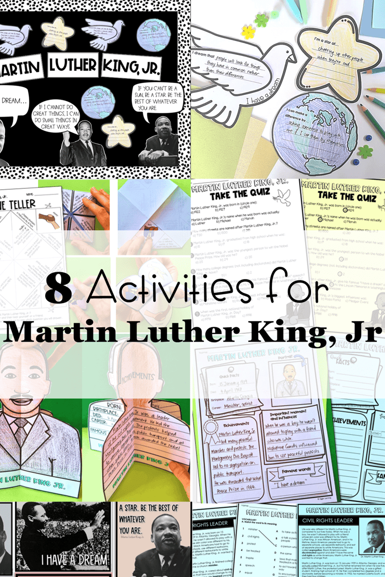 8 activities for learning about Martin Luther King, Jr.