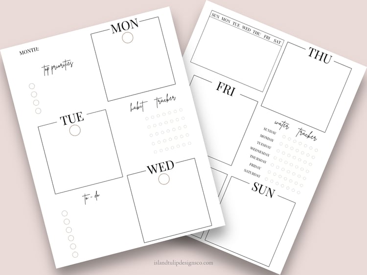 Plr white label,  done for you Canva planner template