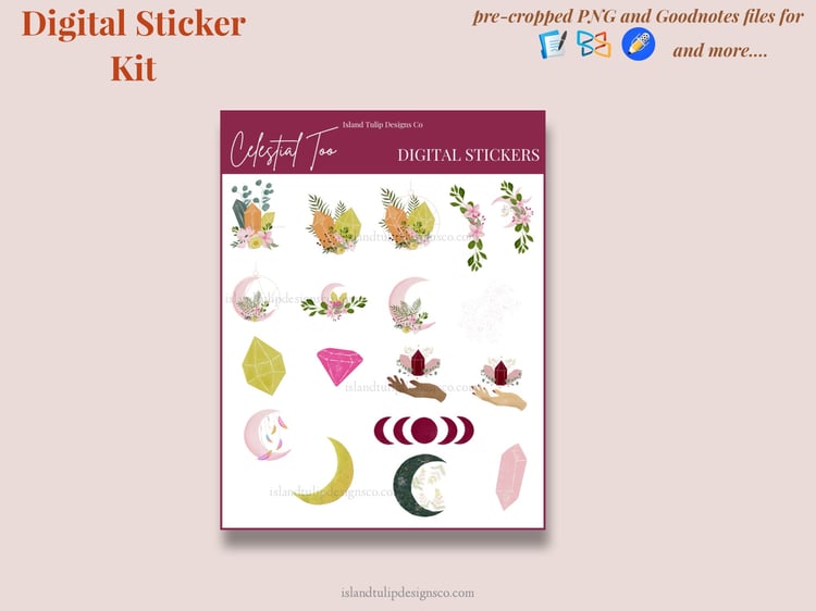 Celestial for PP Weeks Planner Stickers – Dicope Stickers