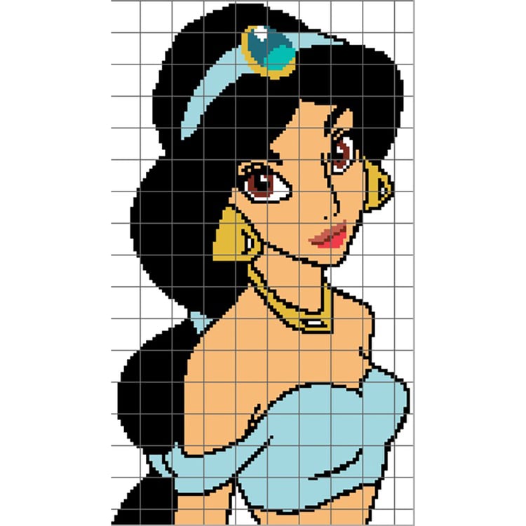 Grid of Jasmine - Aladdin - Disney