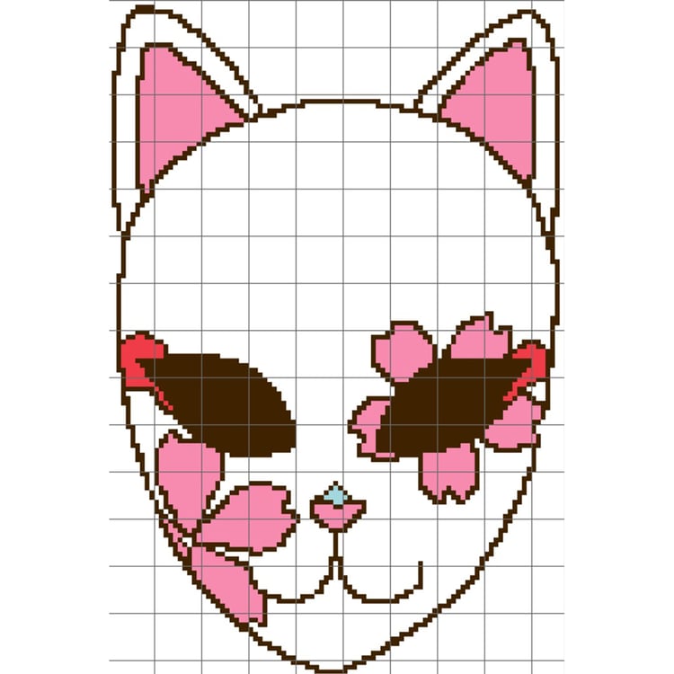 Grid of Mask of Demon Slayer