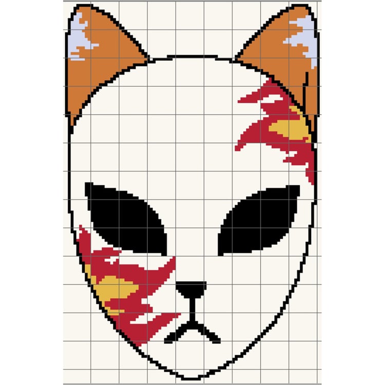 Grid of Mask of Demon Slayer