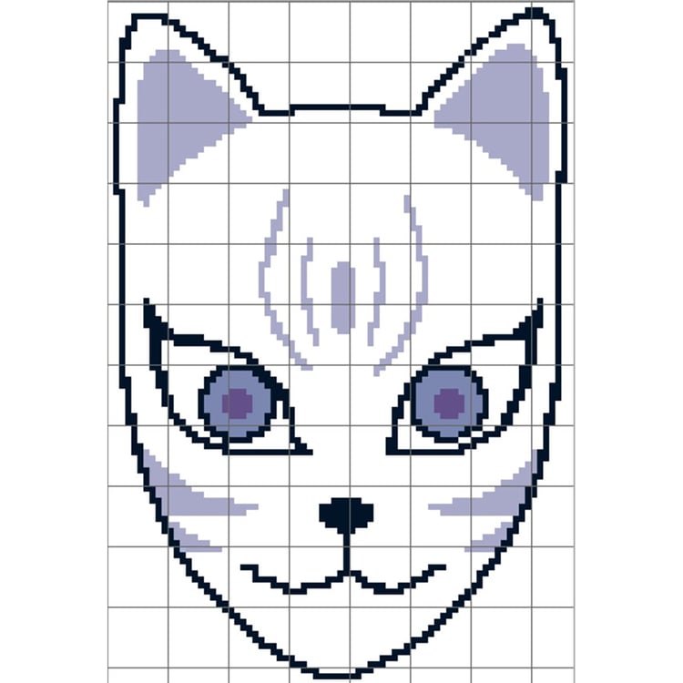 Grid of Mask of Demon Slayer