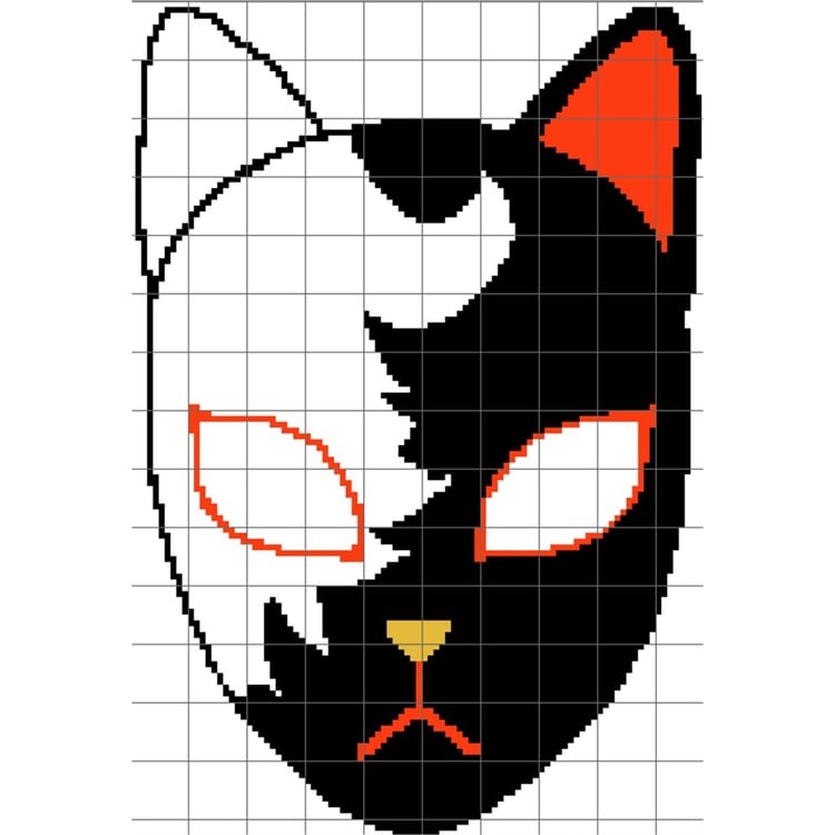Grid of Mask of Demon Slayer