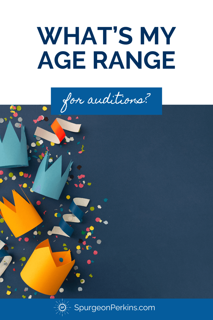 what's my age range for auditions typed on image of confetti