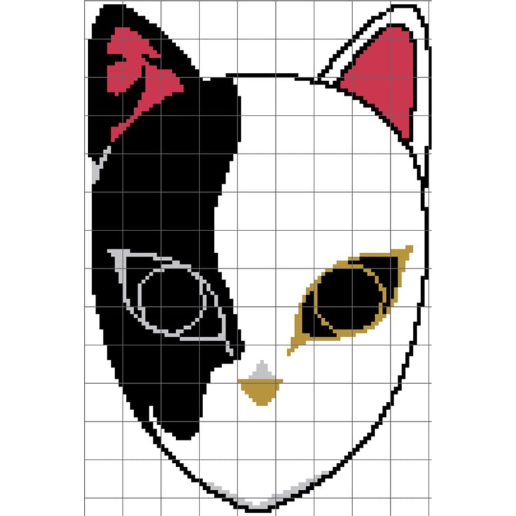 Grid of Mask of Demon Slayer