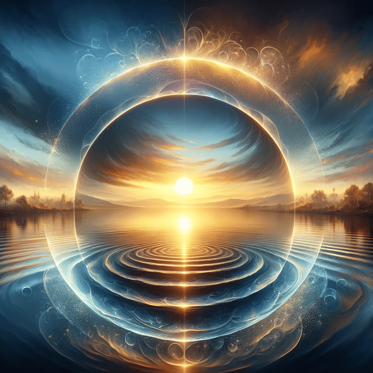 A beautiful sunrise over a calm landscape, signifying new beginnings and hope. The image conveys a sense of peace and the potential for new journey and liberation from an ex relationship. www.RealHypnosis.Pro
