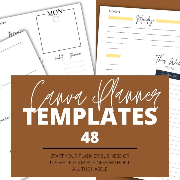 PLR/Master Resell Rights Done For You Canva Planner Templates Bundle