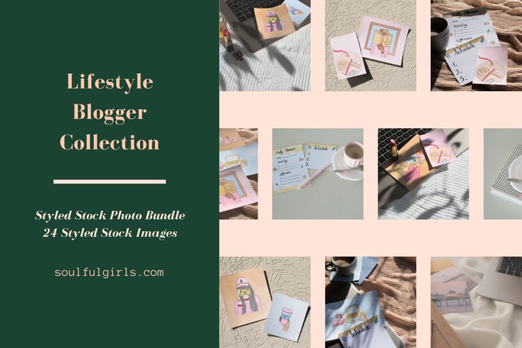 Lifestyle Blogger Collection Stock Photos