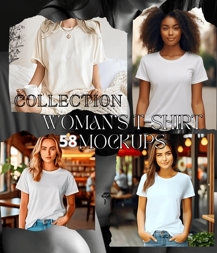 womans t-shirt mockups