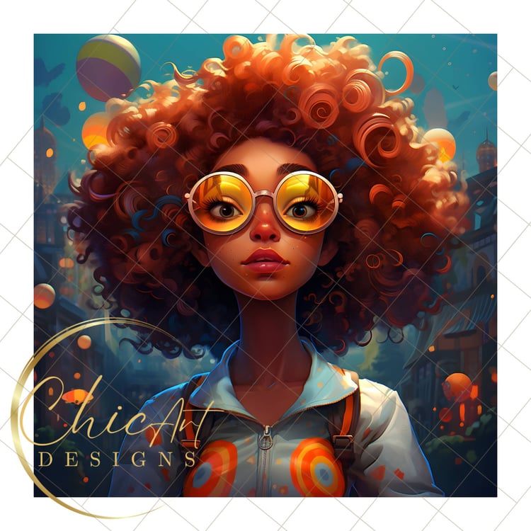 Game Art cartoon girl, animated game girl, Midjourney Ai