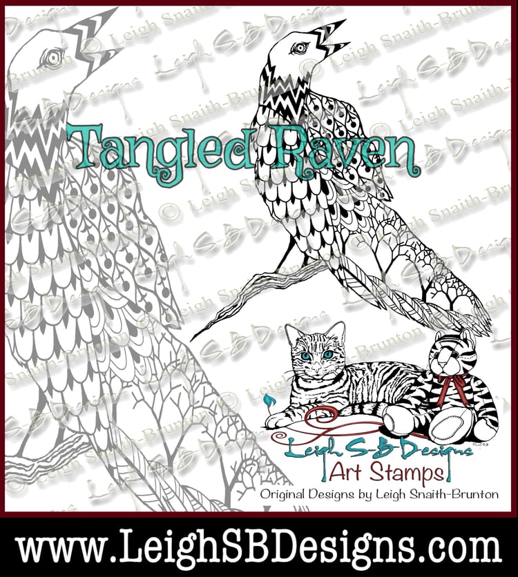 LeighSBDesigns Tangled Raven