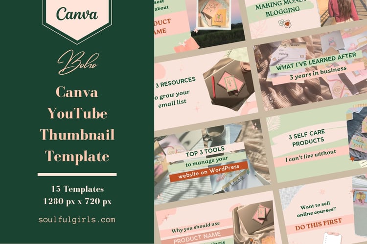 Canva YouTube Thumbnail Template