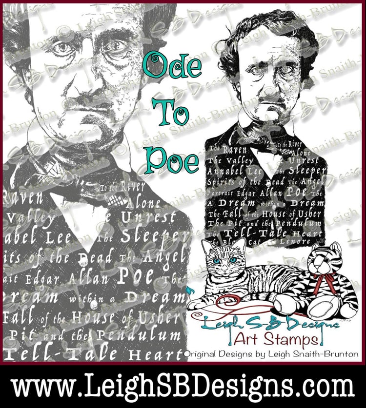 LeighSBDesigns "Ode To Poe" Portrait Collage