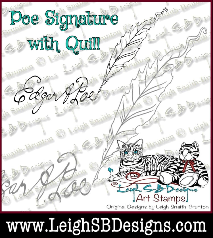 LeighSBDesigns Poe Signature with Quill