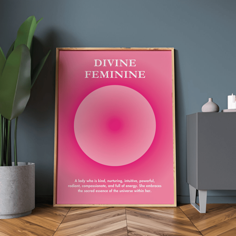 Divine Feminine Aura Poster