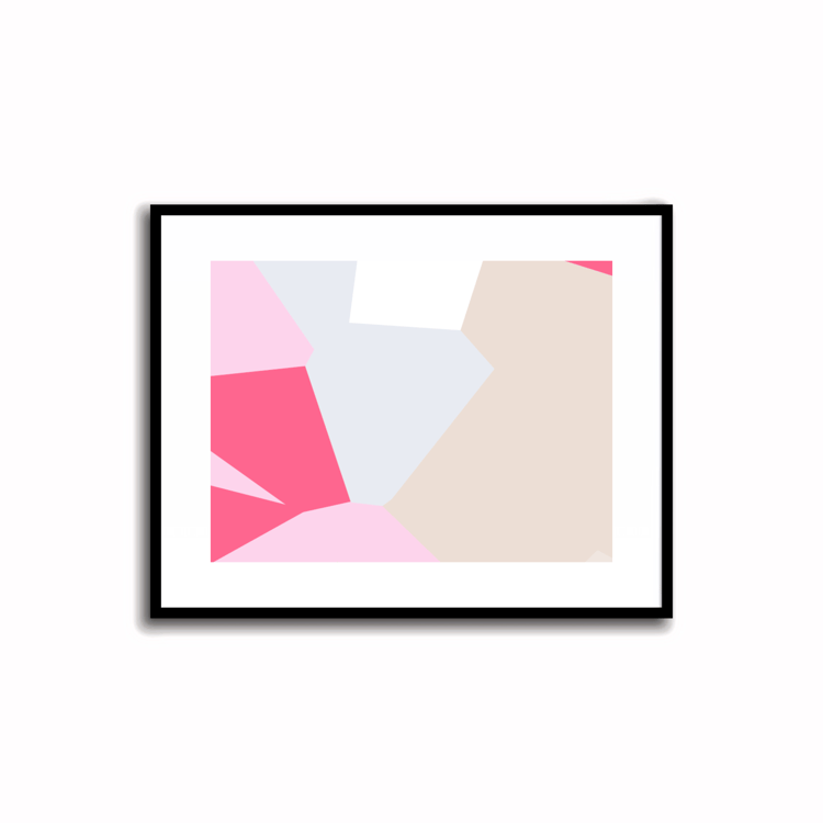 Transform your home with the vibrant allure of our modern abstract art. Instant decor with in colors Rose Pink and Soft Orchid.