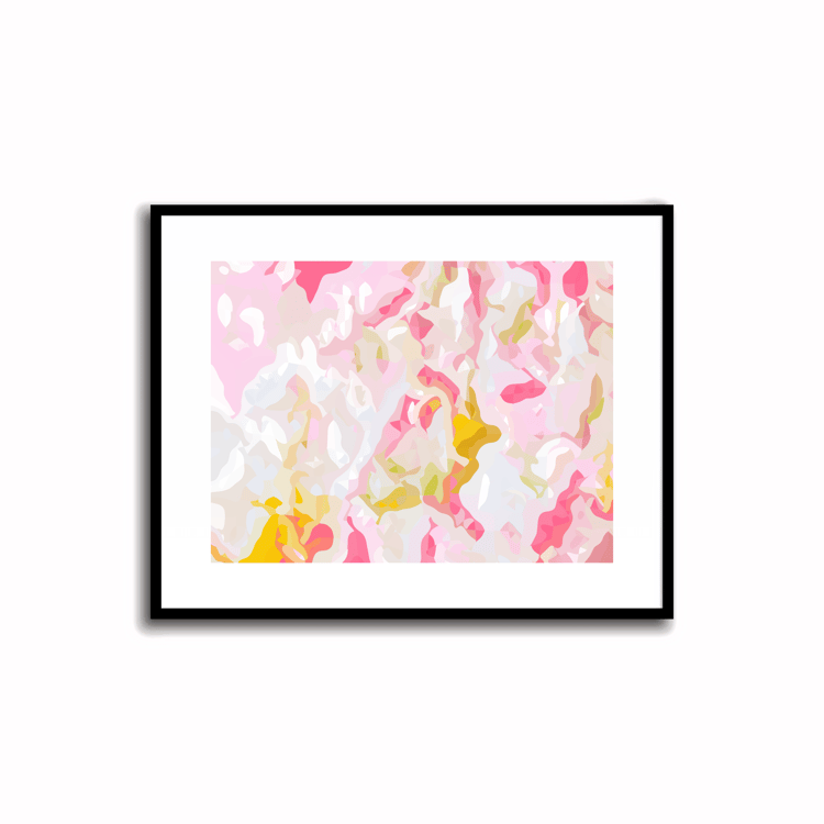 Transform your space with our blossoming modern abstract printable unique artwork!🌟Download the radiant palette featuring Rose Pink and Soft Orchid for an instant decor upgrade. This unique gallery-quality art piece is perfect for walls, desk decor, shelf