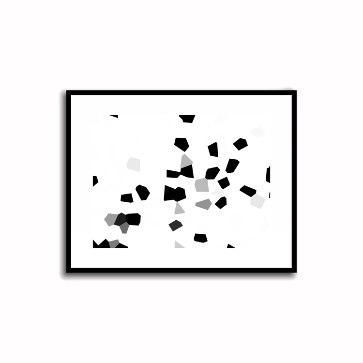 Capture the essence of joy and sophistication with our modern abstract prints in black and white. Instantly elevate your space with these monochrome masterpieces - perfect for any room in your home or office.