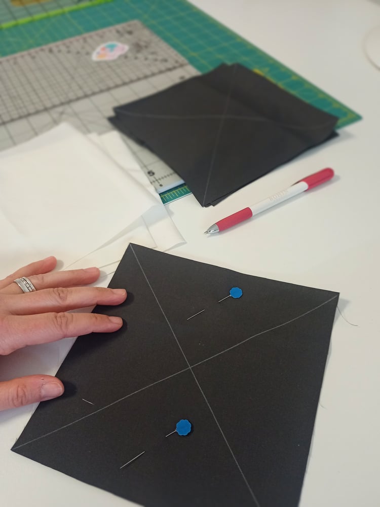 How to make Half Square Triangles 8 at a time