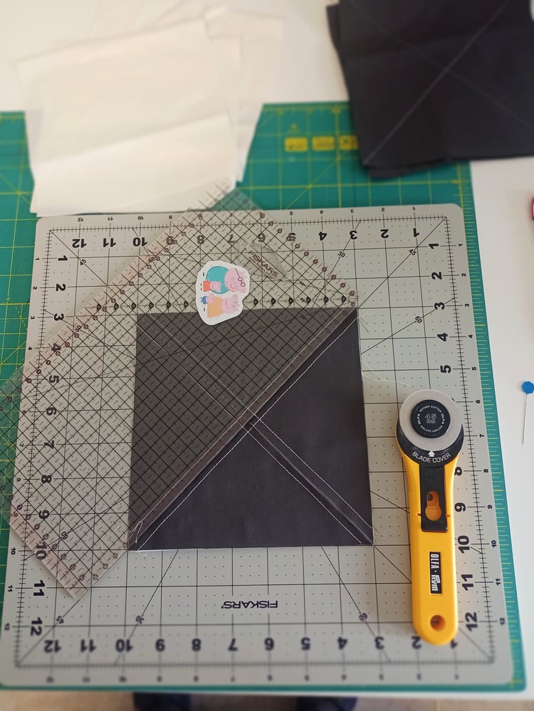 How to make Half Square Triangles 8 at a time