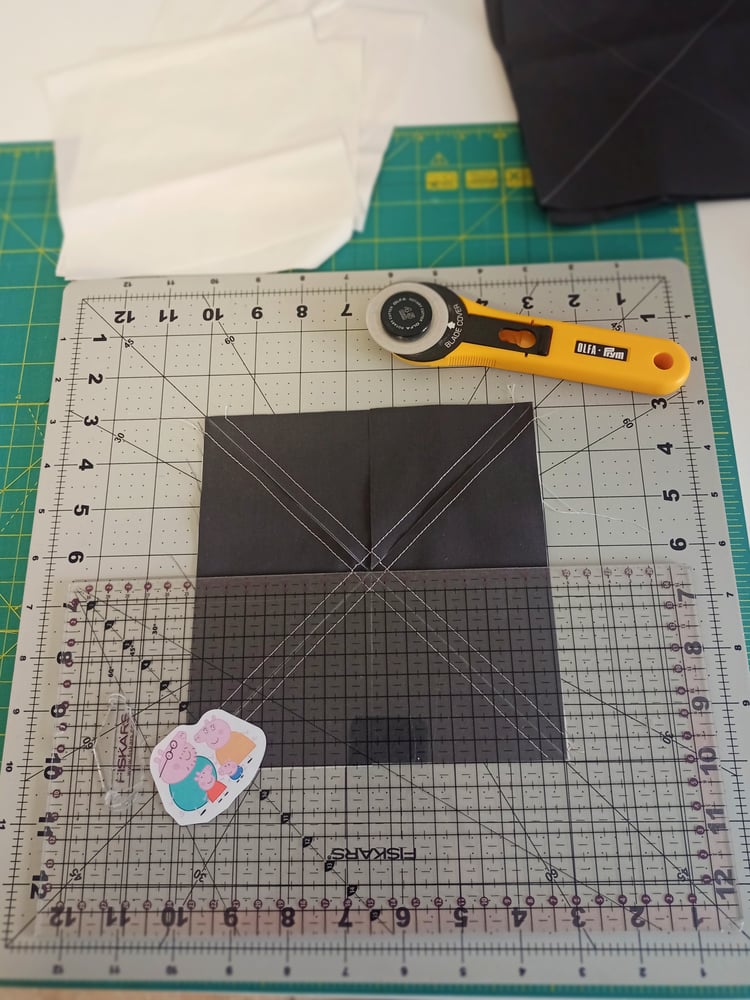 How to make Half Square Triangles 8 at a time