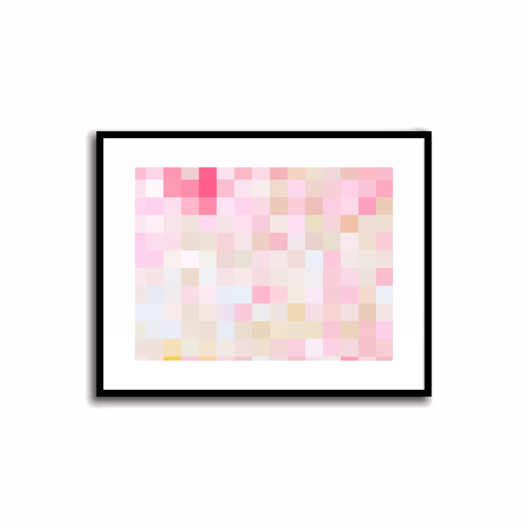 Printable Wall Decor - Art in Soft Orchid and Sky Mist Colors - Instant Download