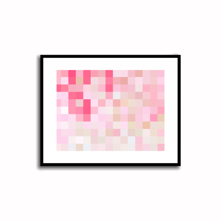 Printable Wall Decor - Art in Soft Orchid and Rose Pink Colors - Instant Download