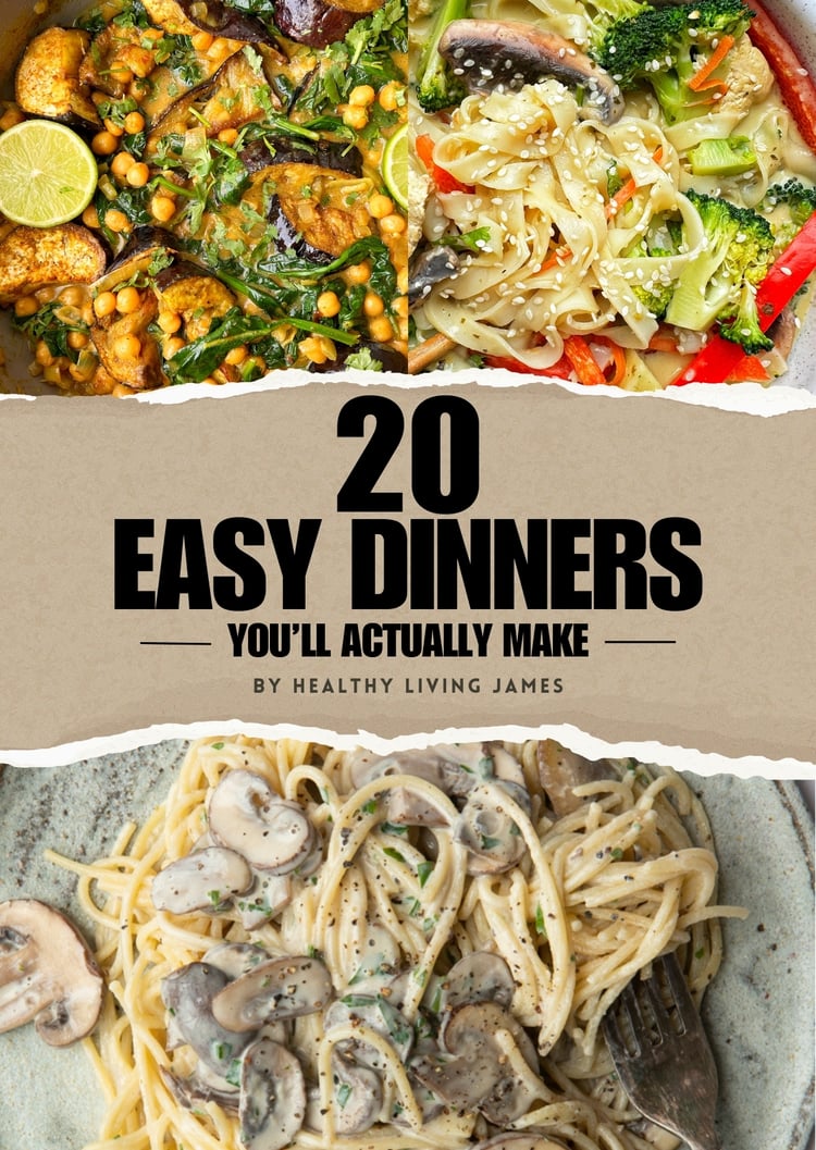 easy dinners youll actually make ebook cover
