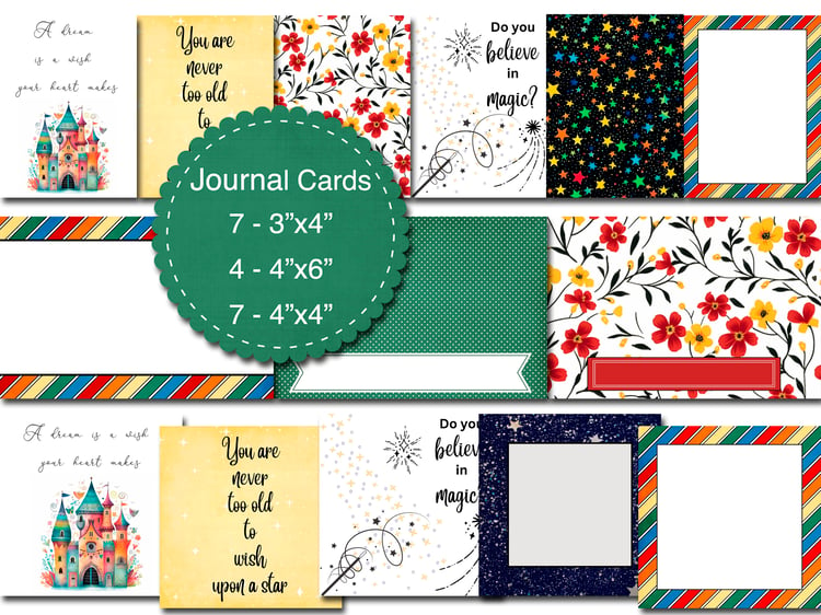 Magic Memories Journal Cards for Scrapbooking