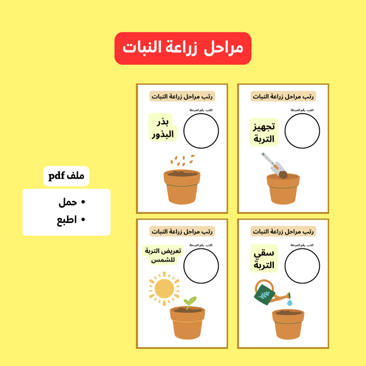 مراحل زراعة النبات