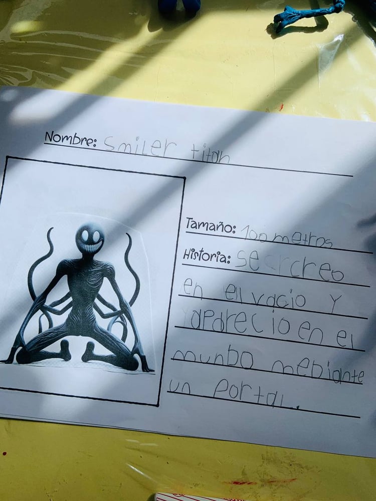 album de monstruos para niños