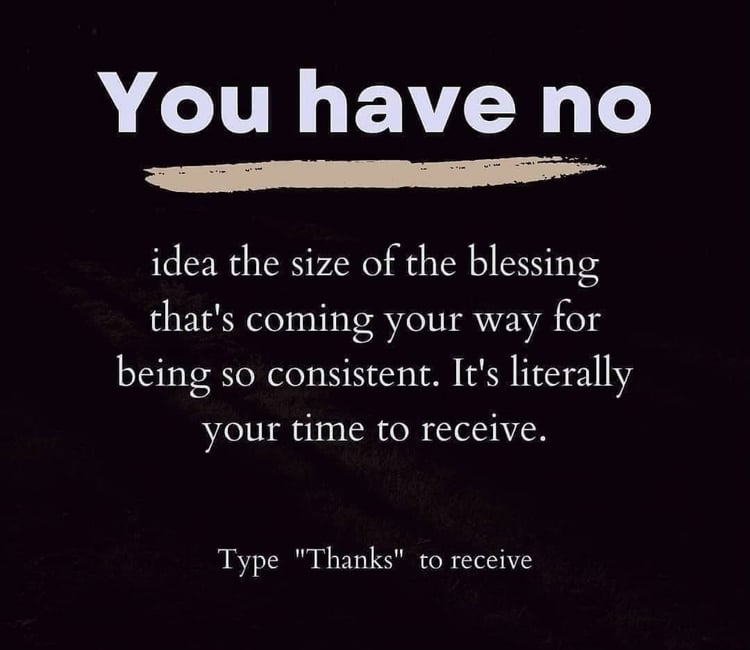 Your time to receive