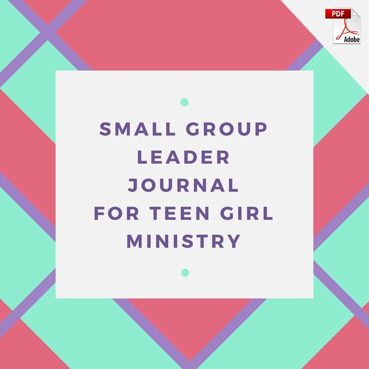 Small Group Leader Journal for Teen Girl Ministry PDF Download