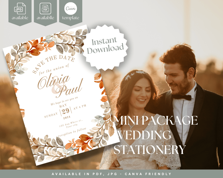 Wedding Stationery in August Wedding Themes. A Timeless Wedding Theme perfect for a fall wedding or autumn wedding theme.