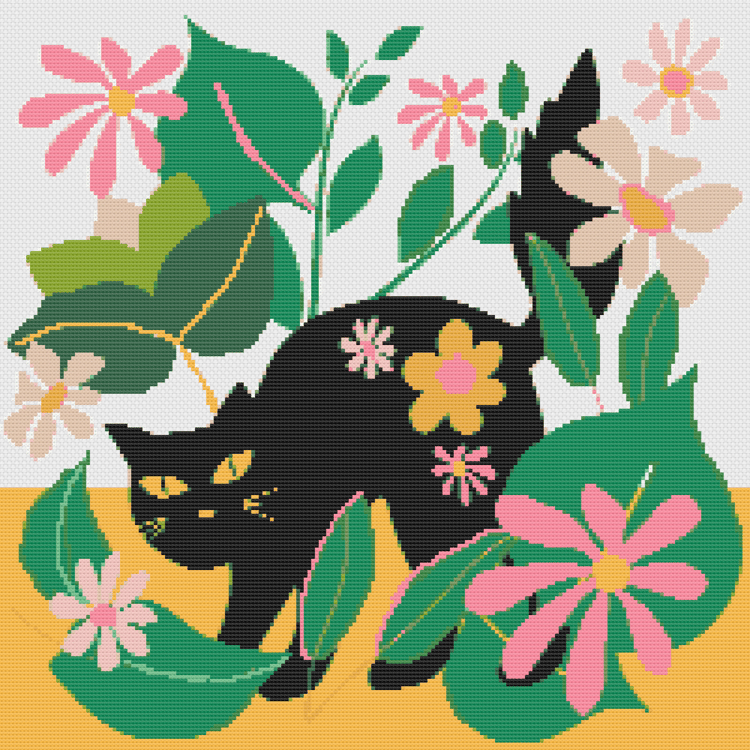 cross stitch cat pattern