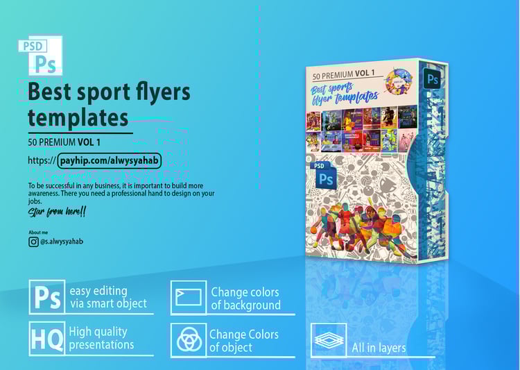 Download PSD Bundles Sports Template - 50 Premium Templates