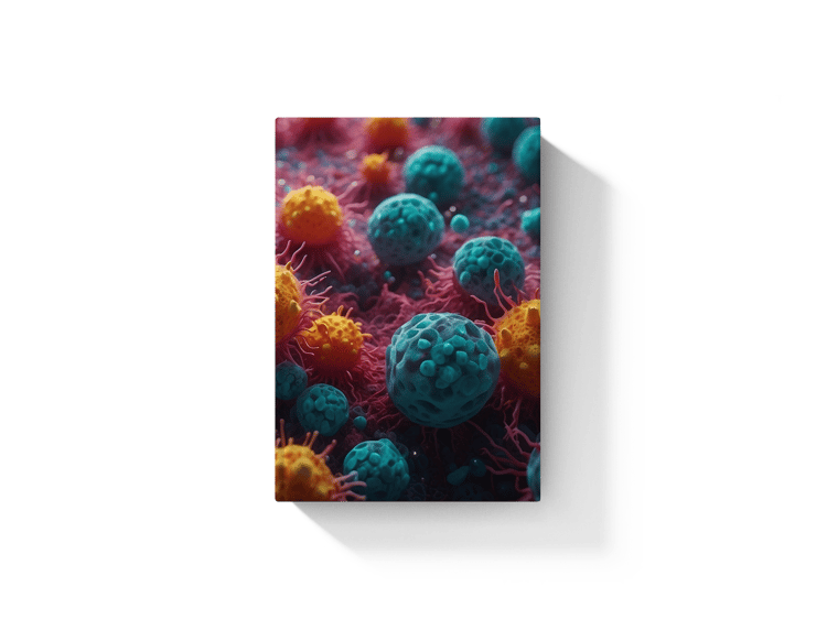 scientific molecules hardcover book mockup